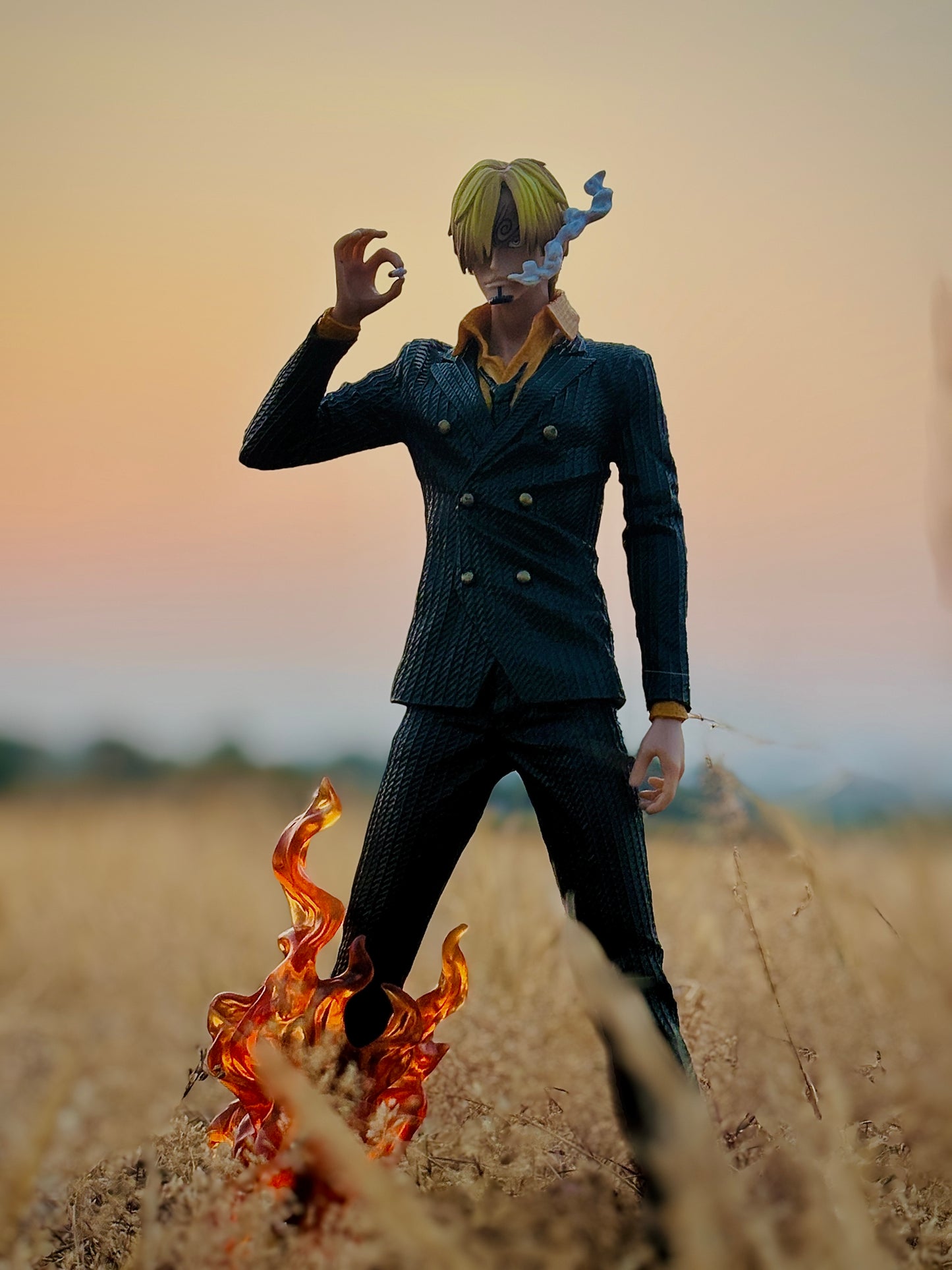 Onepiece vinsmoke sanji 32 cm standing action figure