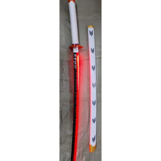 Rengoku's Led light up Wooden Katana (104 cm)