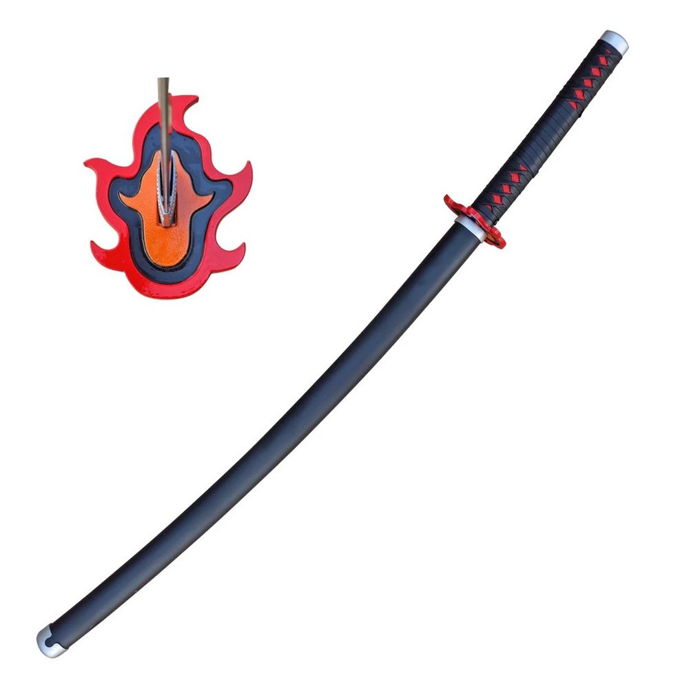 Demon Slayer - Tanjiro's V2 wooden cosplay katana ( 104 cm )